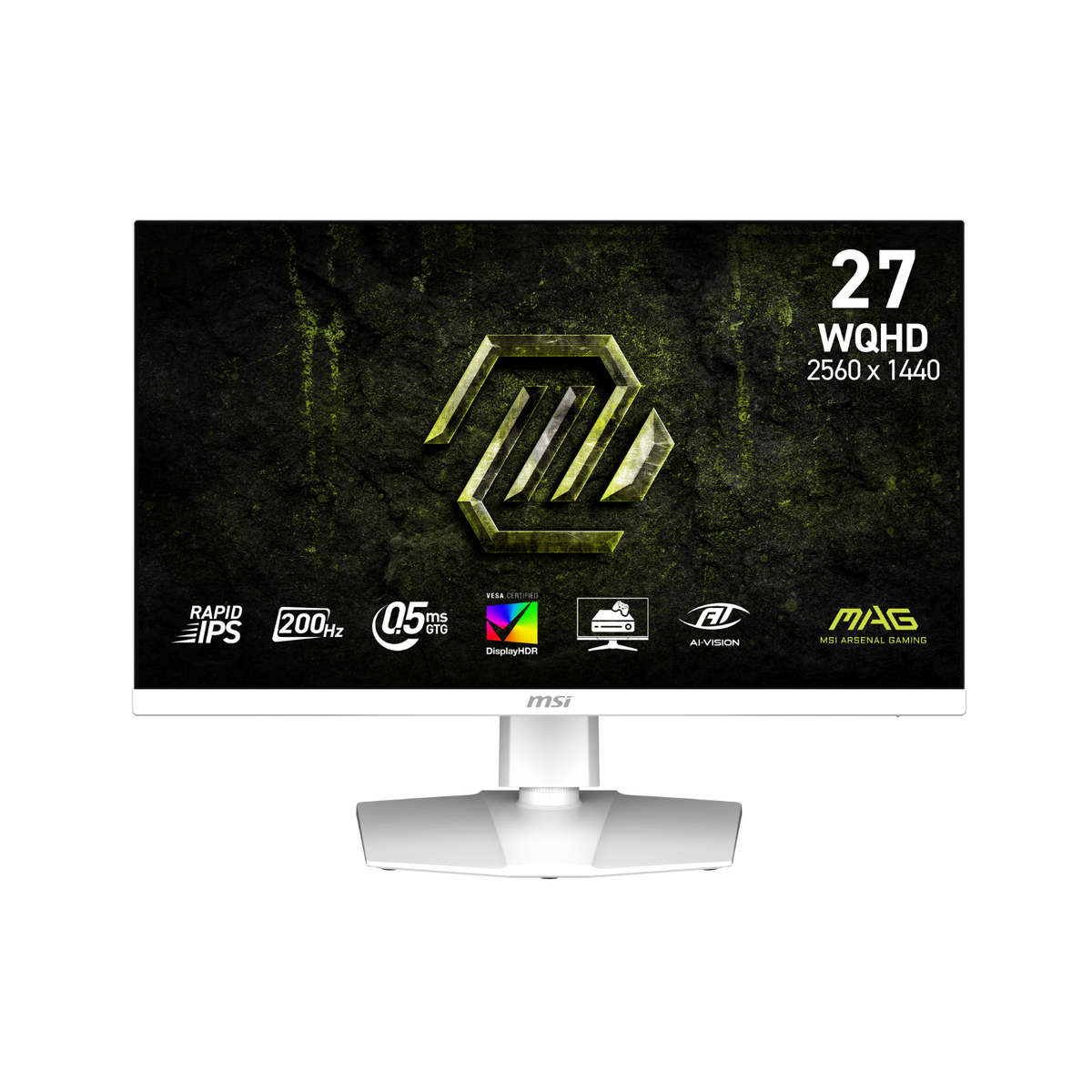 MSI MAG 274QRFW E20 27" IPS WQHD 200Hz 0.5ms White Gaming Monitor