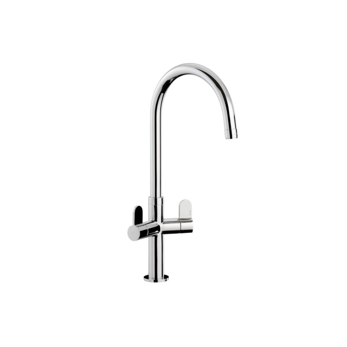 ONLY OPENED - Verla Monobloc Kitchen Tap Chrome Abode AT1234