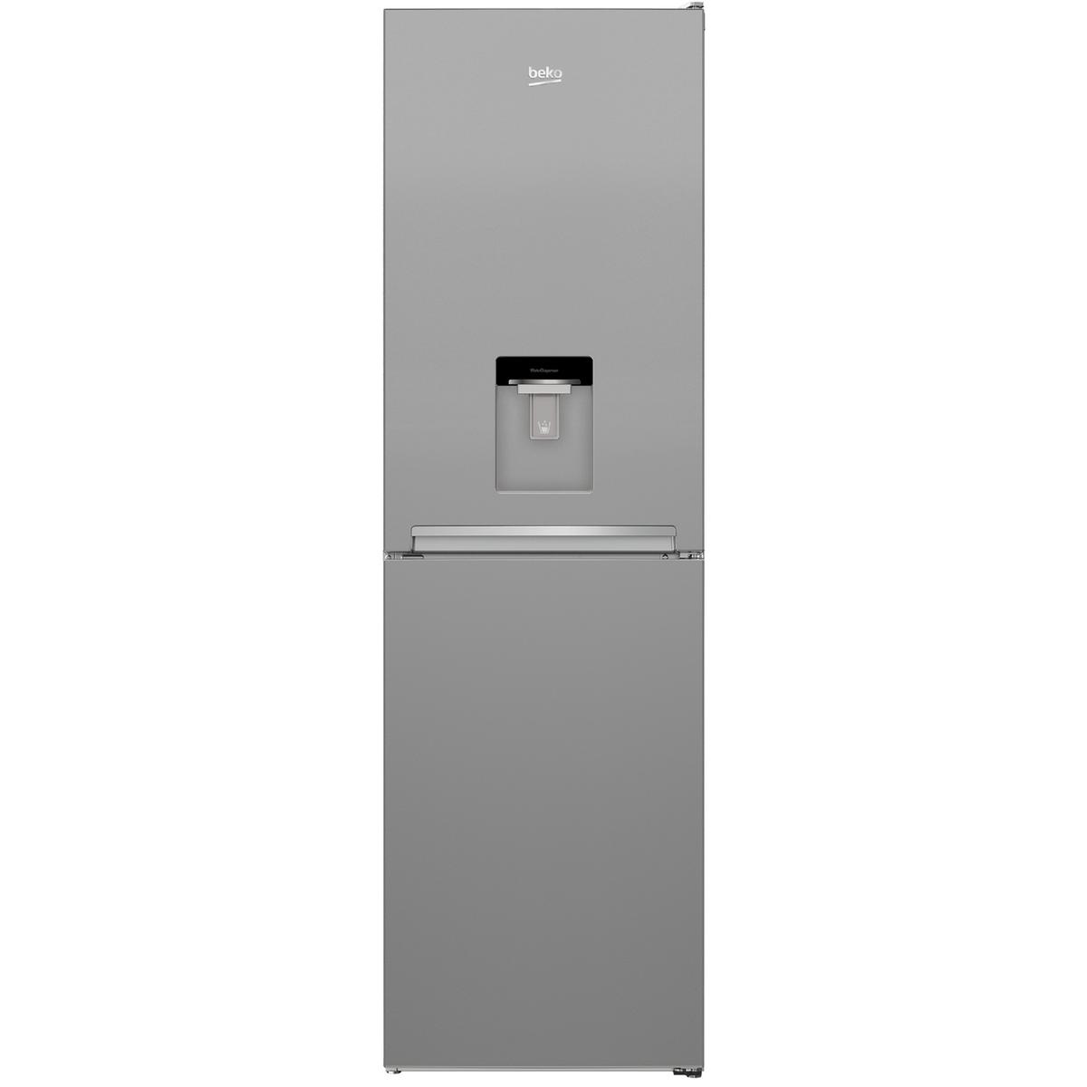 GRADE A2 - Beko 268 Litre 50/50 Freestanding Fridge Freezer with Water Dispenser - Silver