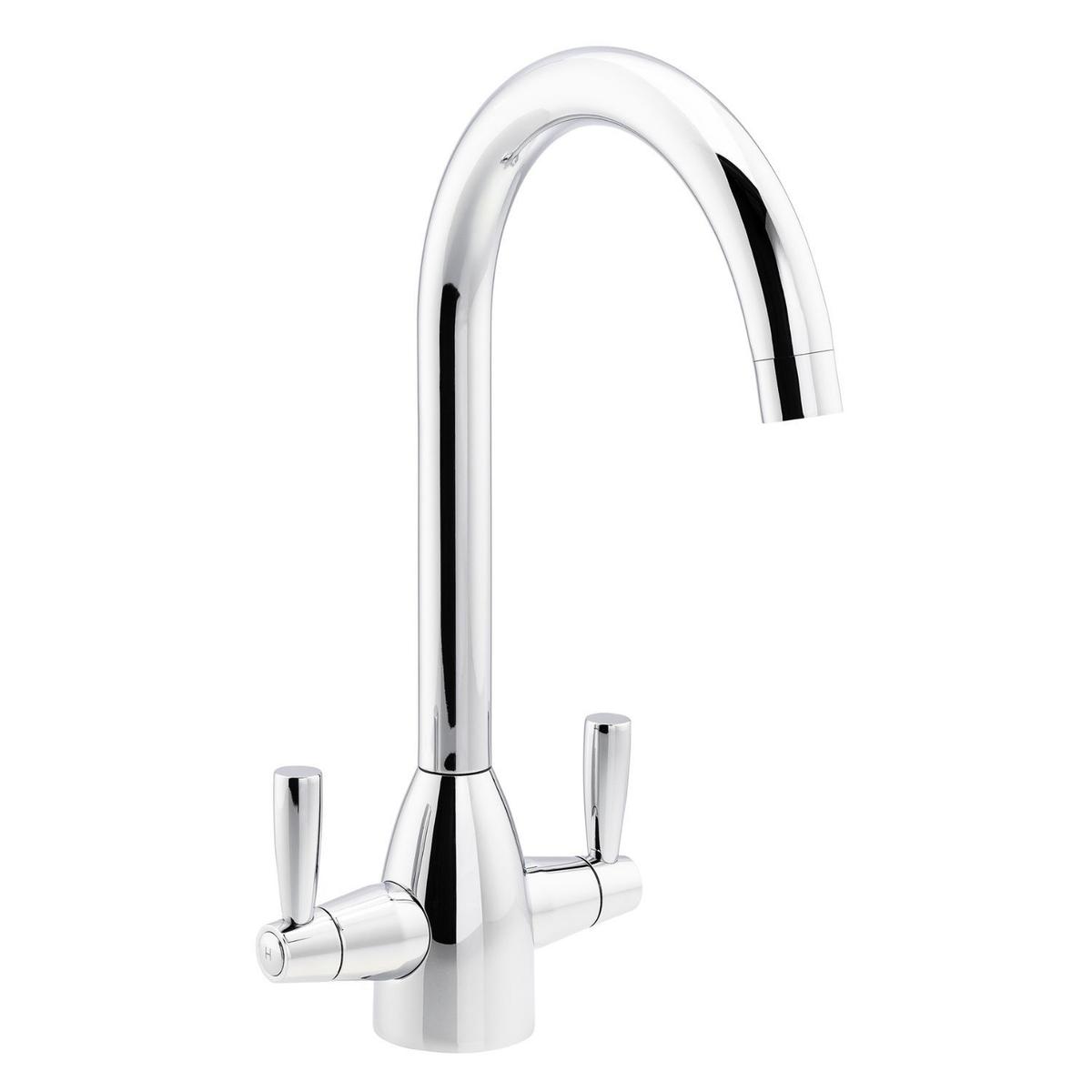 Abode Zermat Dual Lever Mixer Tap - Chrome