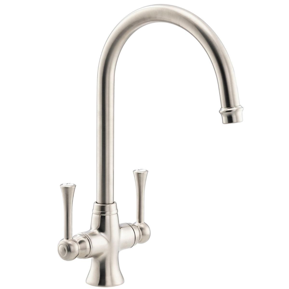 Abode Gatsby Dual Lever Mixer Tap - Brushed Nickel