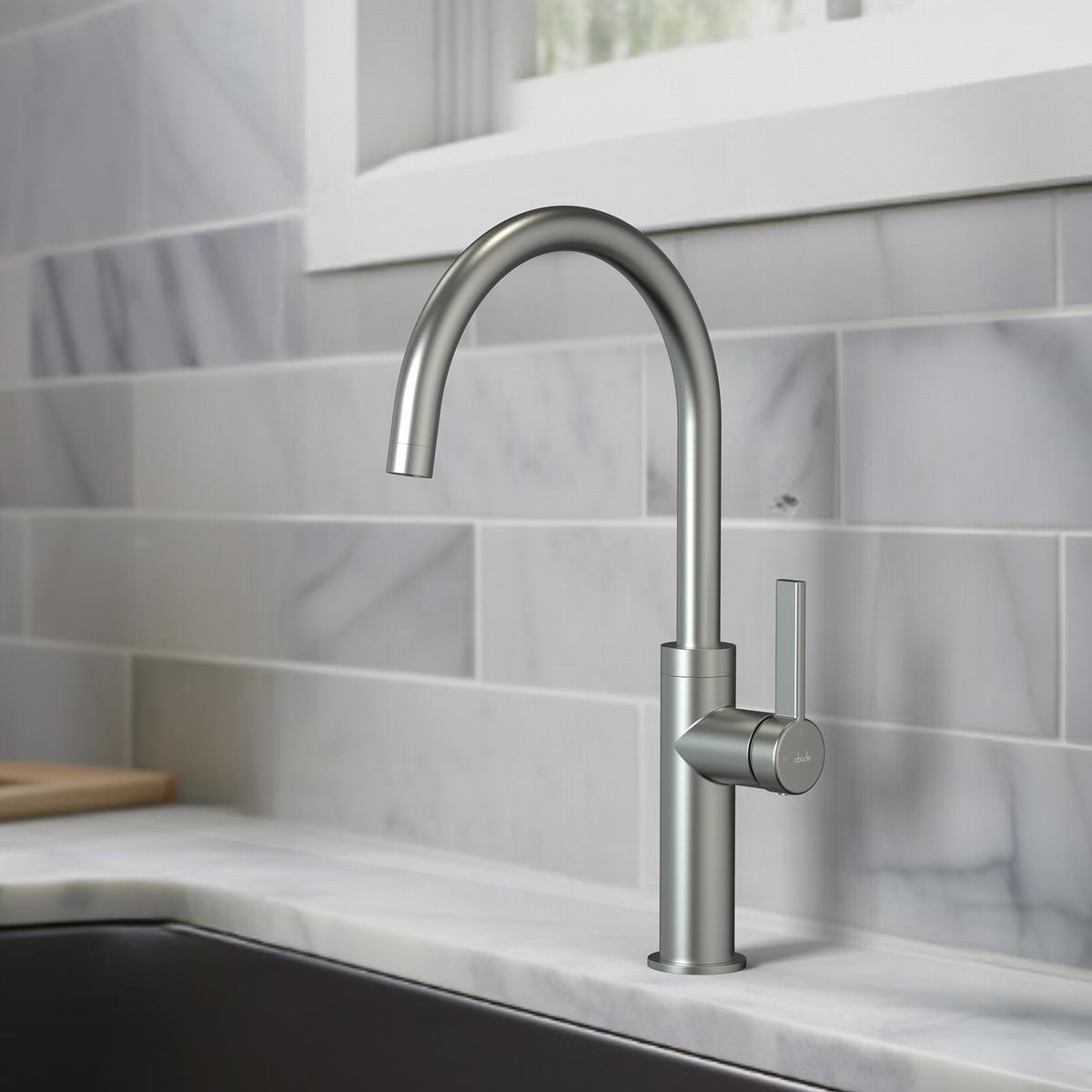 Abode Carbon Single Lever Mixer Tap - Brushed Nickel
