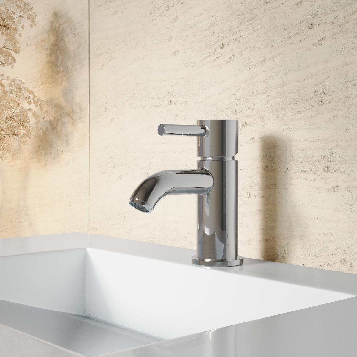 Chrome Cloakroom Mono Basin Mixer Tap - Arissa
