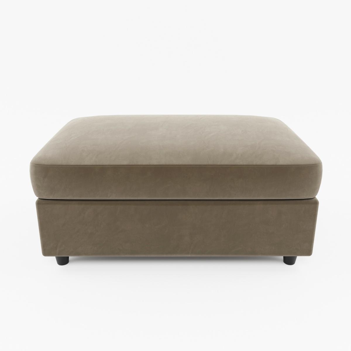 ALMOST PERFECT - Mink Velvet Footstool - August