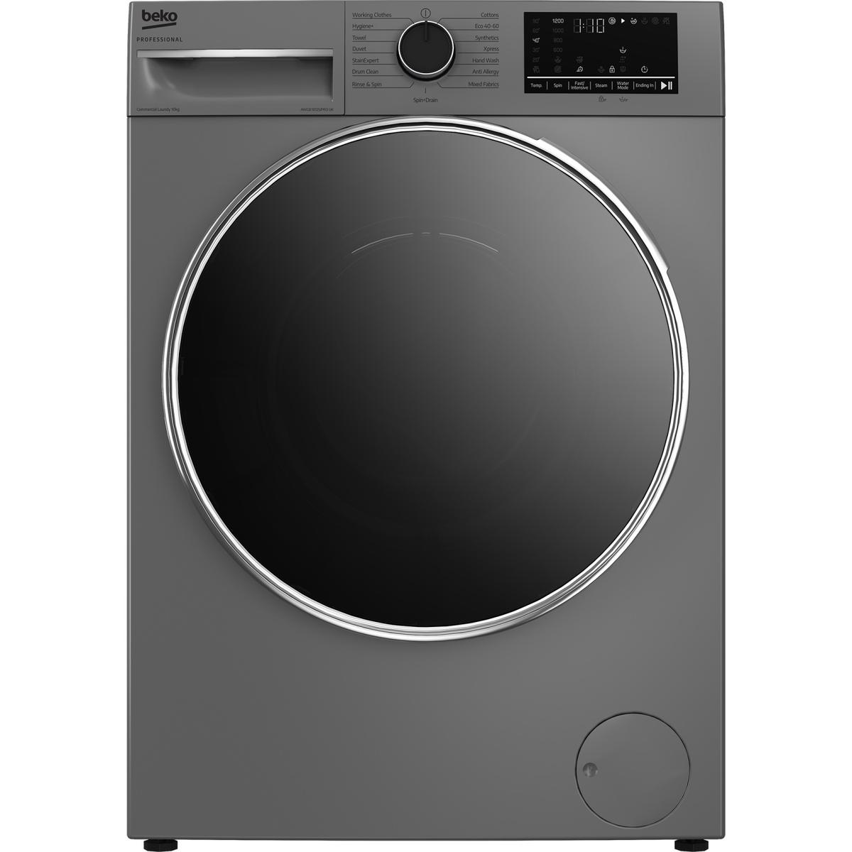 Beko Professional Commercial Washing Machine - 10kg, Silver