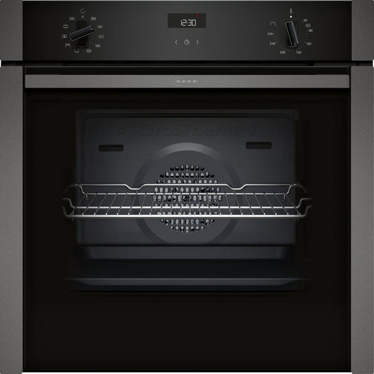 Neff N50 B3ACE4AG3B Slide and Hide Electric Single Oven - Graphite