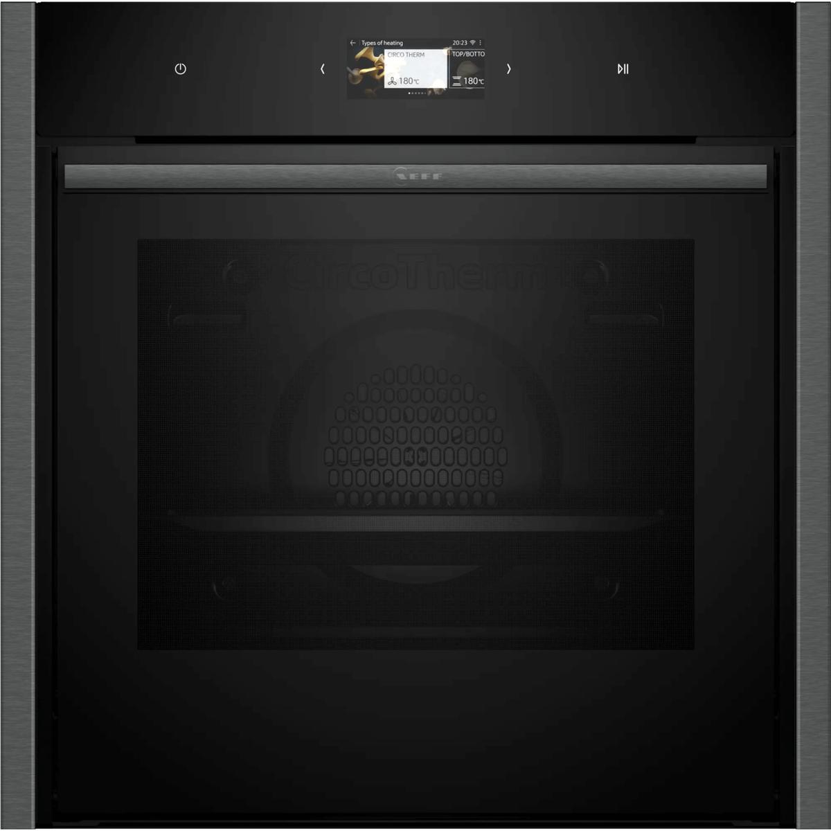 Neff N90 B64CS71G0B Slide and Hide Pyrolytic Self Cleaning Oven - Graphite Grey