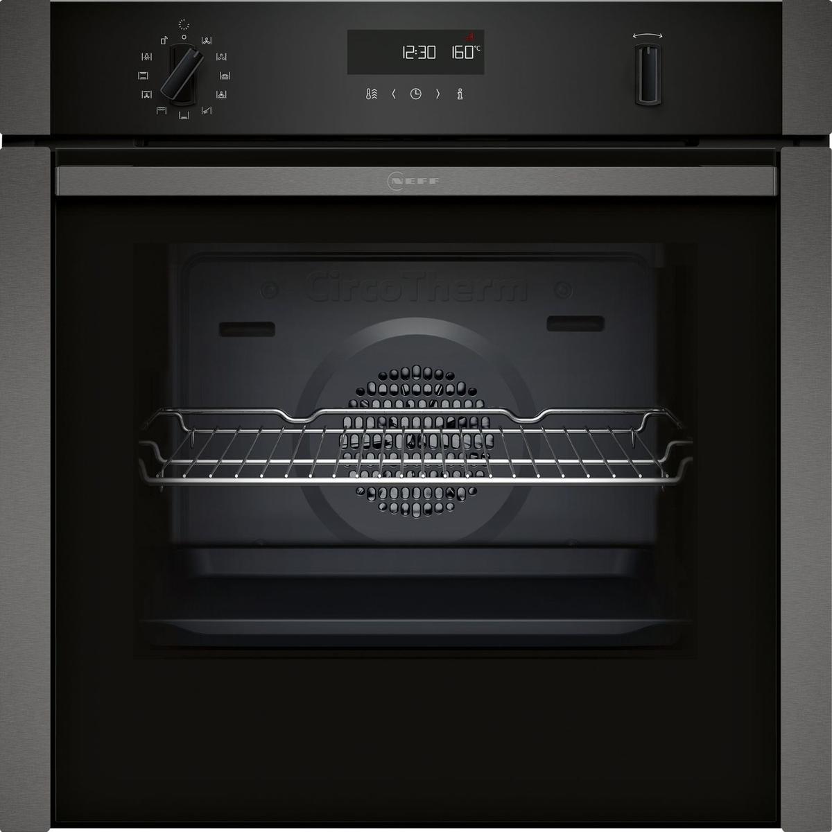 Neff N50 B6ACH7AG7B Slide and Hide Electric Single Oven - Graphite