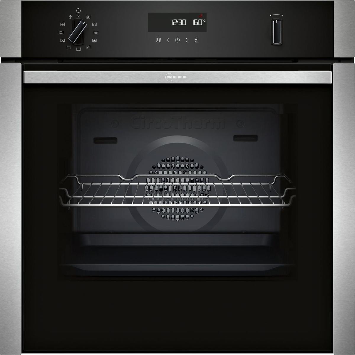 Neff N50 B6ACH7AN7B Slide and Hide Electric Single Oven - Stainless Steel