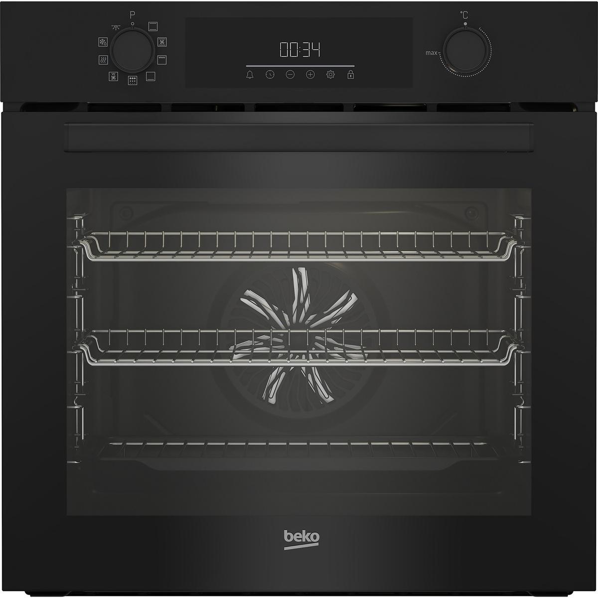 Refurbished Beko BBIE12301BMP 60cm Single Built In Electric Oven Black