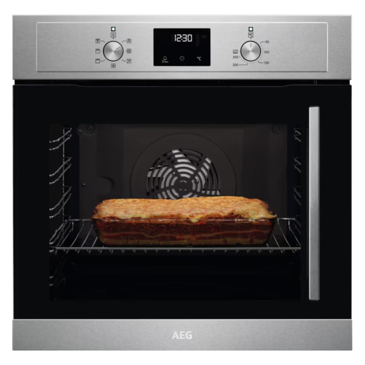AEG 3000 Series BCX335L11M Electric Single Oven with Left Hand Opening