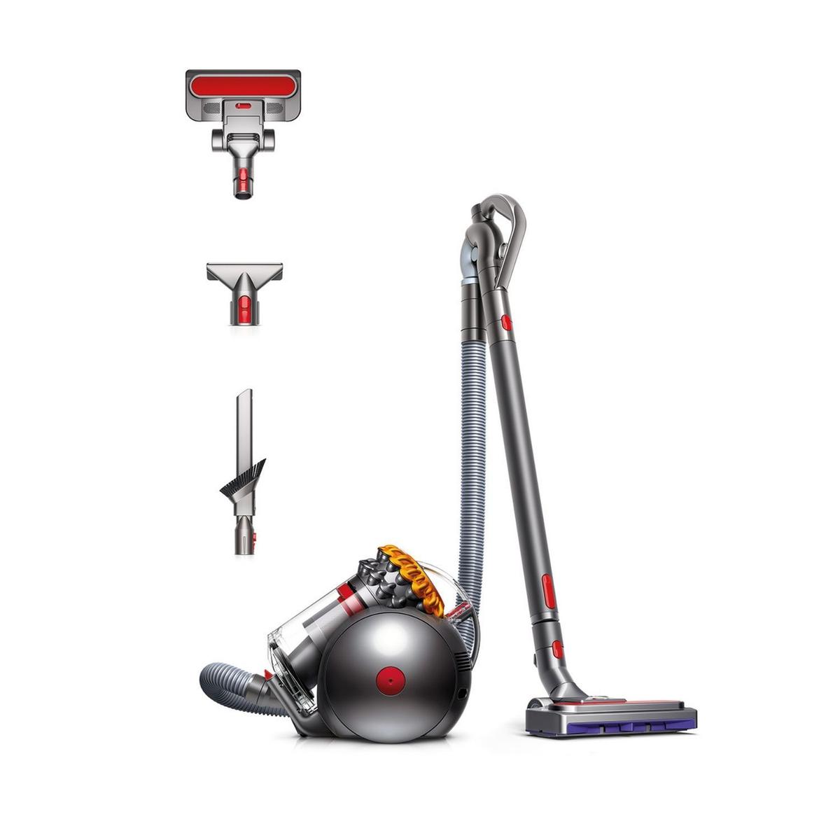 Dyson Big Ball Multi Floor 2 Cylinder Corded Vacuum Cleaner - Iron & Yellow