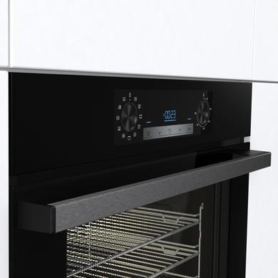Refurbished 77L Electric Built-in Electric Single Oven With Pyrolytic Cleaning - Black