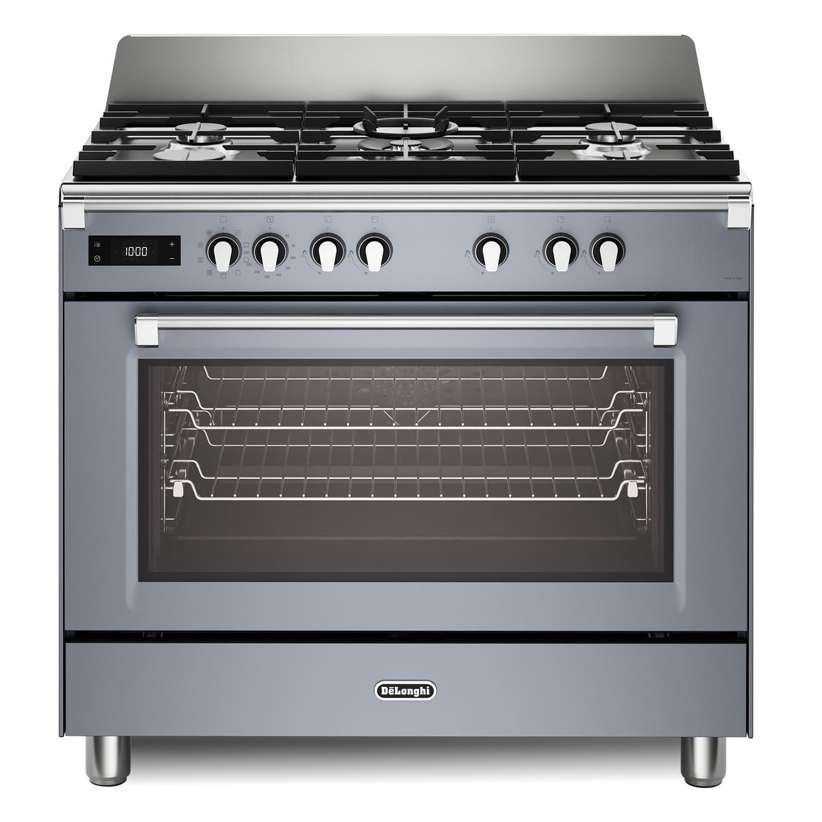 De Longhi 90cm Dual Fuel Range Cooker - Slate Grey