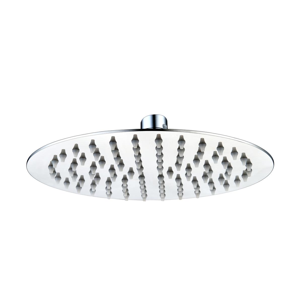 Chrome 300mm Round Rainfall Shower Head - Arissa