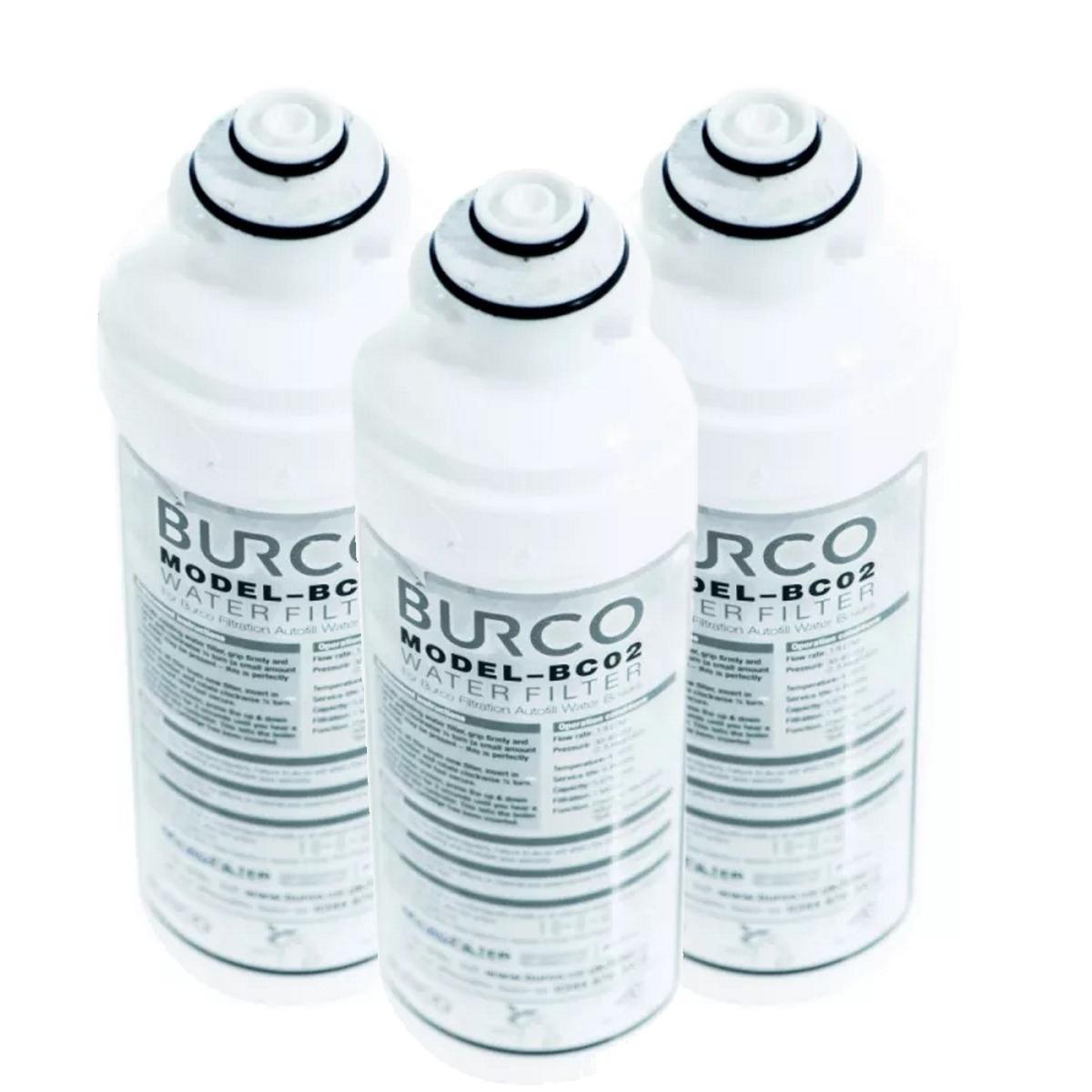 Burco BC02 Replacement Water Filter Cartridge - Pack of 3