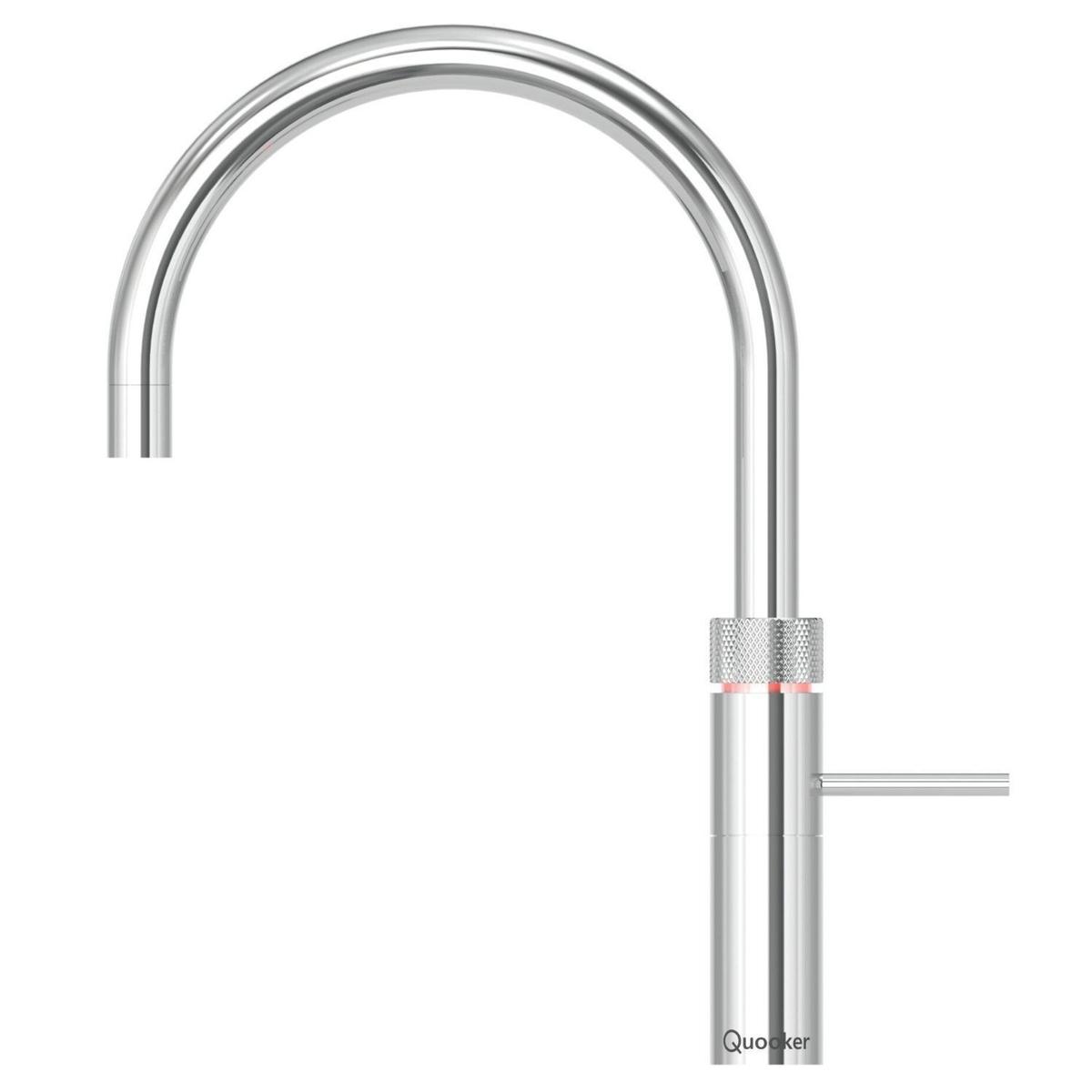 Quooker FNRCHR Fusion Instant Boiling Water Tap Round Chrome + Pro3 3L Boiling Water Tank