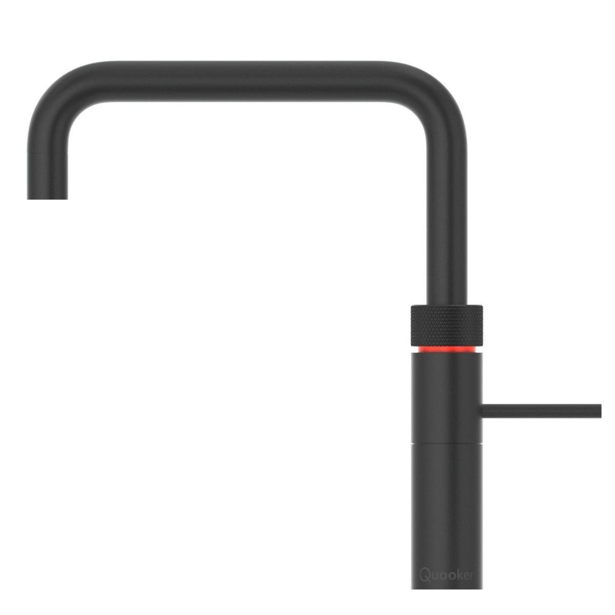 Quooker FNSBLK Fusion Instant Boiling Water Tap Square Black + Pro3 3L Boiling Water Tank