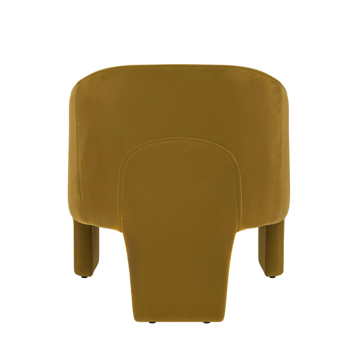 ONLY OPENED - Mustard Velvet Accent Chair - Lyanna