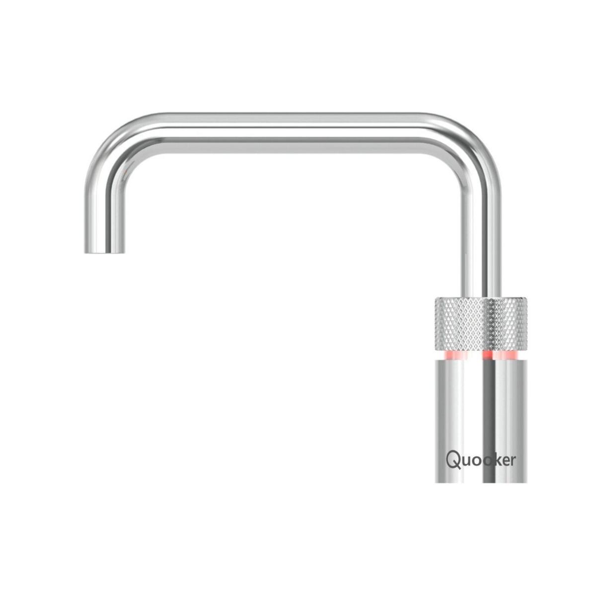 Quooker NSSCHR Nordic Instant Boiling Water Tap Square Chrome + Pro3 3L Boiling Water Tank