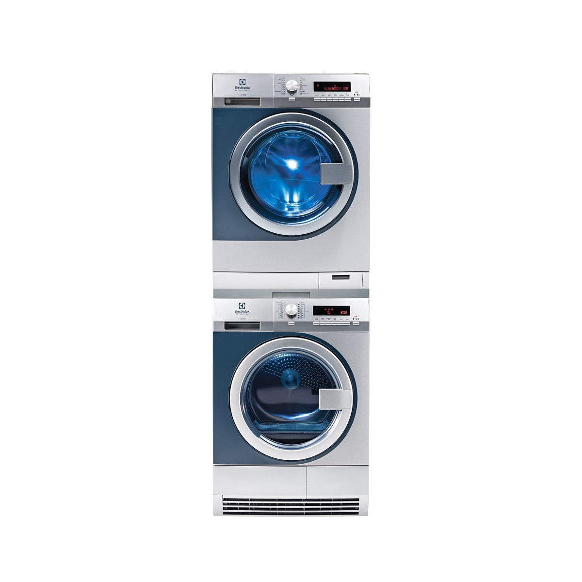 Electrolux Professional myPRO Stacked 8kg Washing Machine and 8kg Heat Pump Tumble Dryer - Plug In