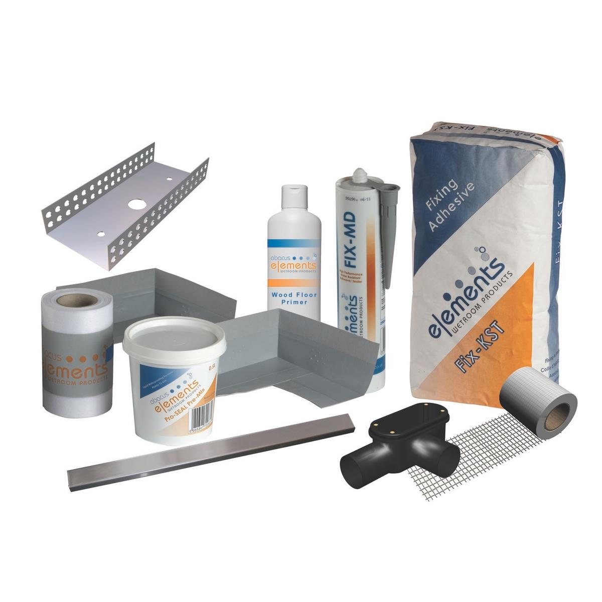 Wet Room Install & Drainage Kit with Waste Included - Linear 600