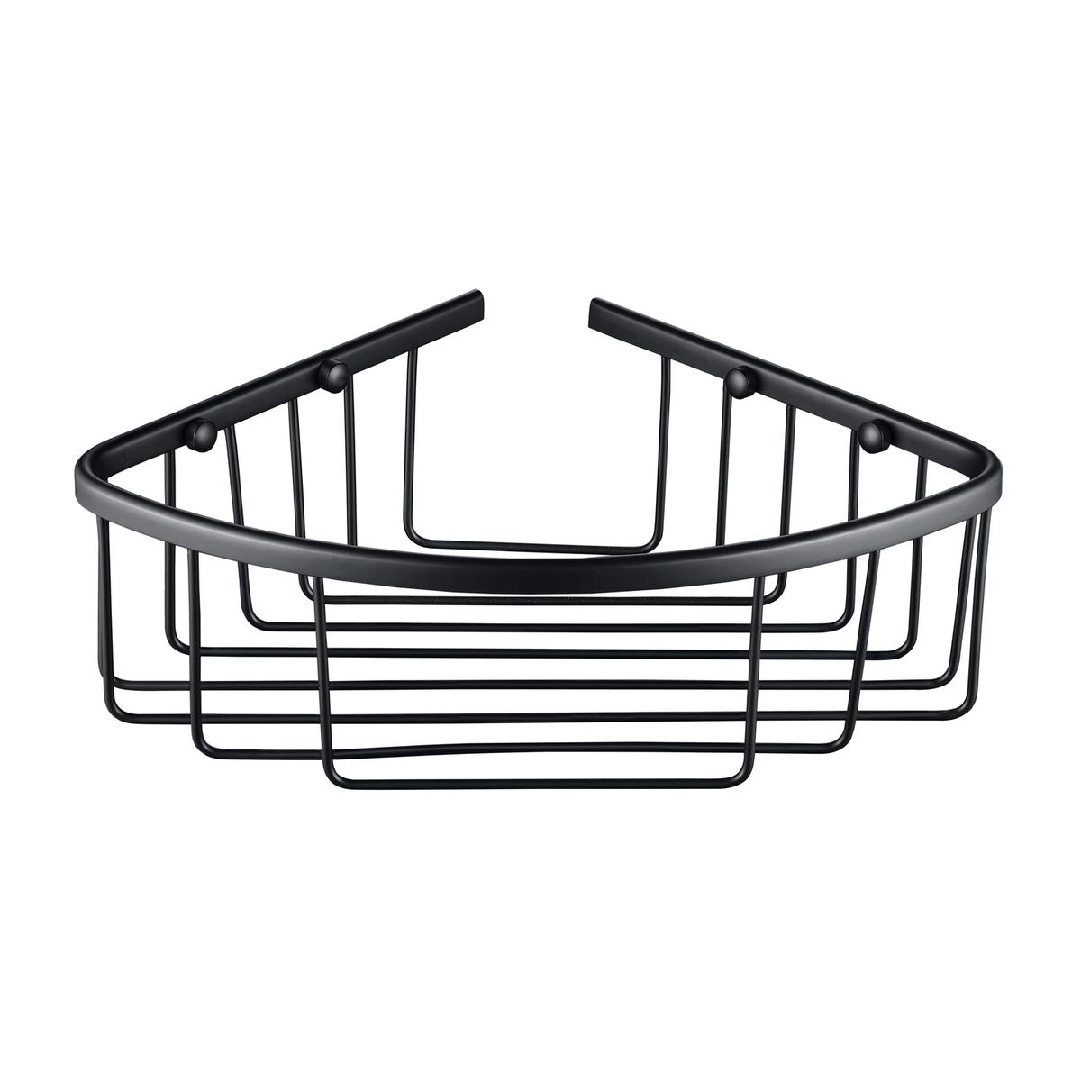 Matt Black Corner Shower Caddy - Arissa