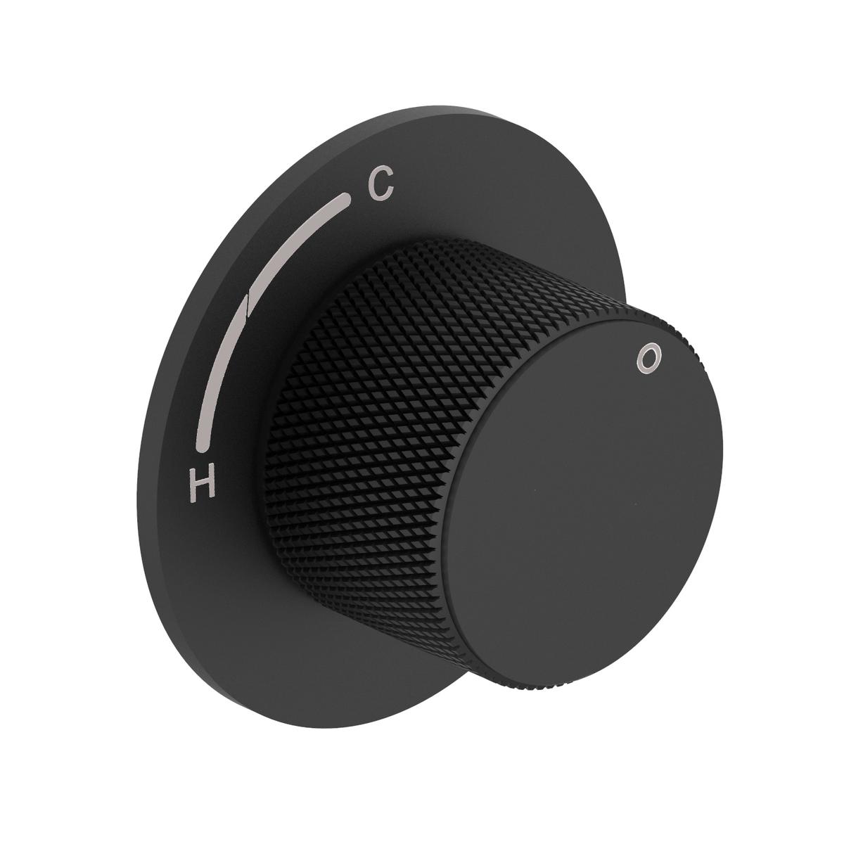 GRADE A1 - Black Single Outlet Shower Valve Zanda