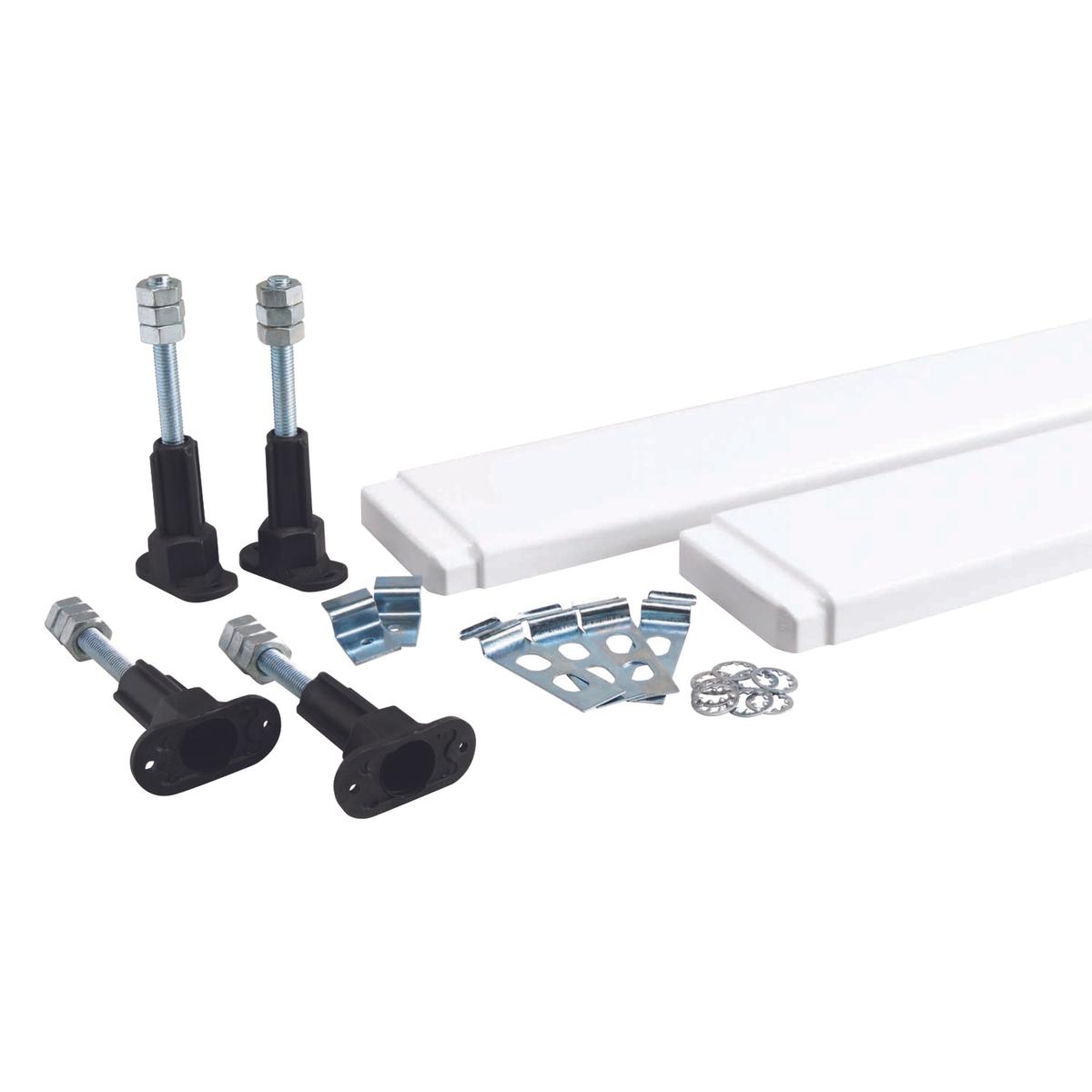 95mm High Riser Kit Pack for 760mm Width Shower Trays - White