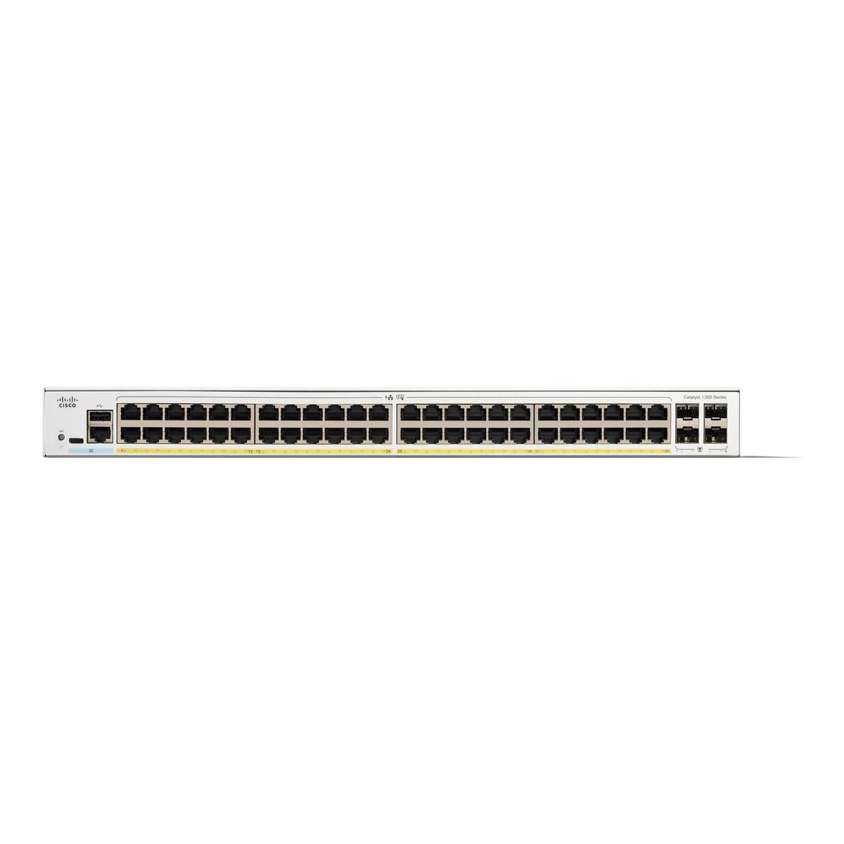 Cisco Catalyst C1300-48FP-4G 48-Port PoE Rack-mountable Managed Switch