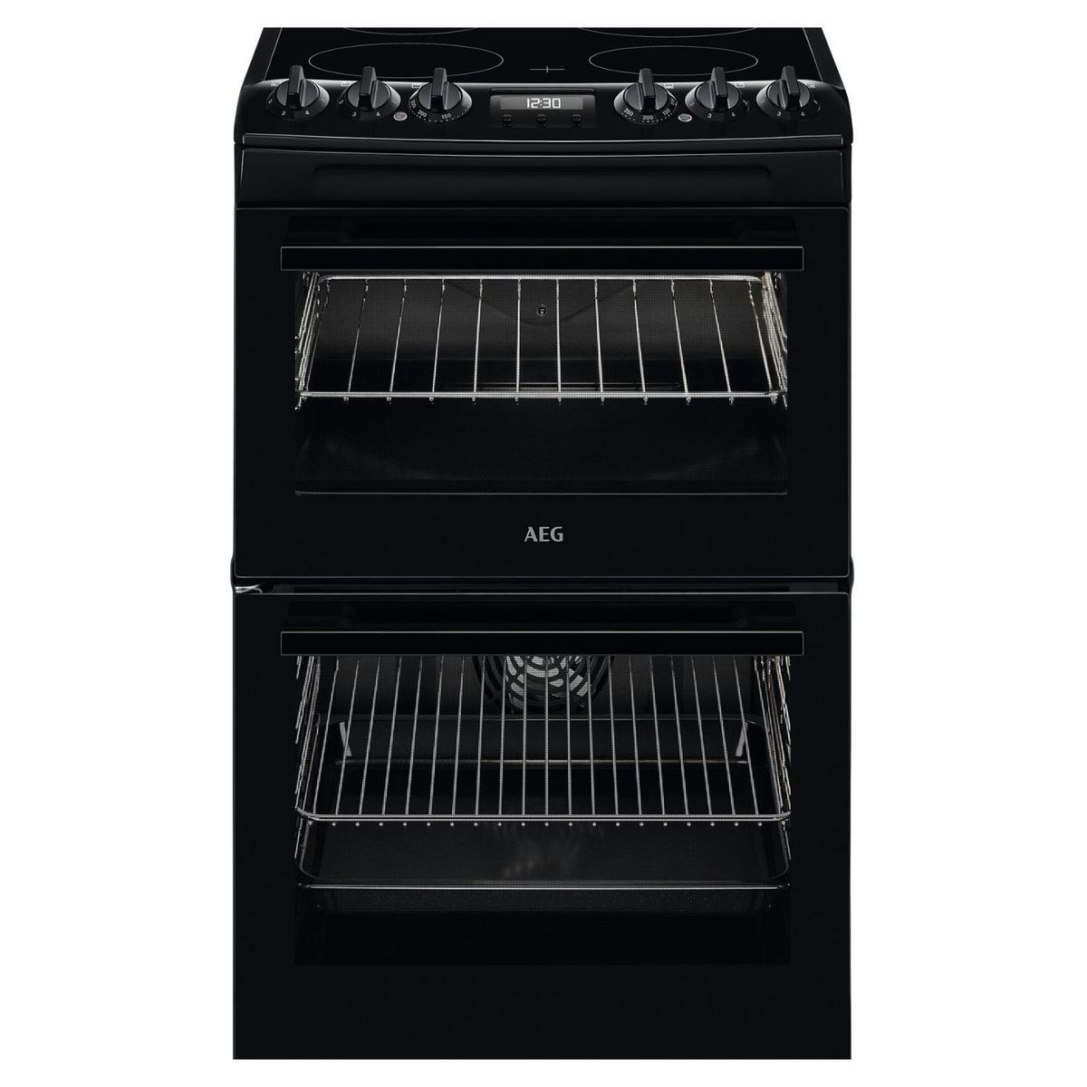 AEG 55cm Electric Cooker - Black