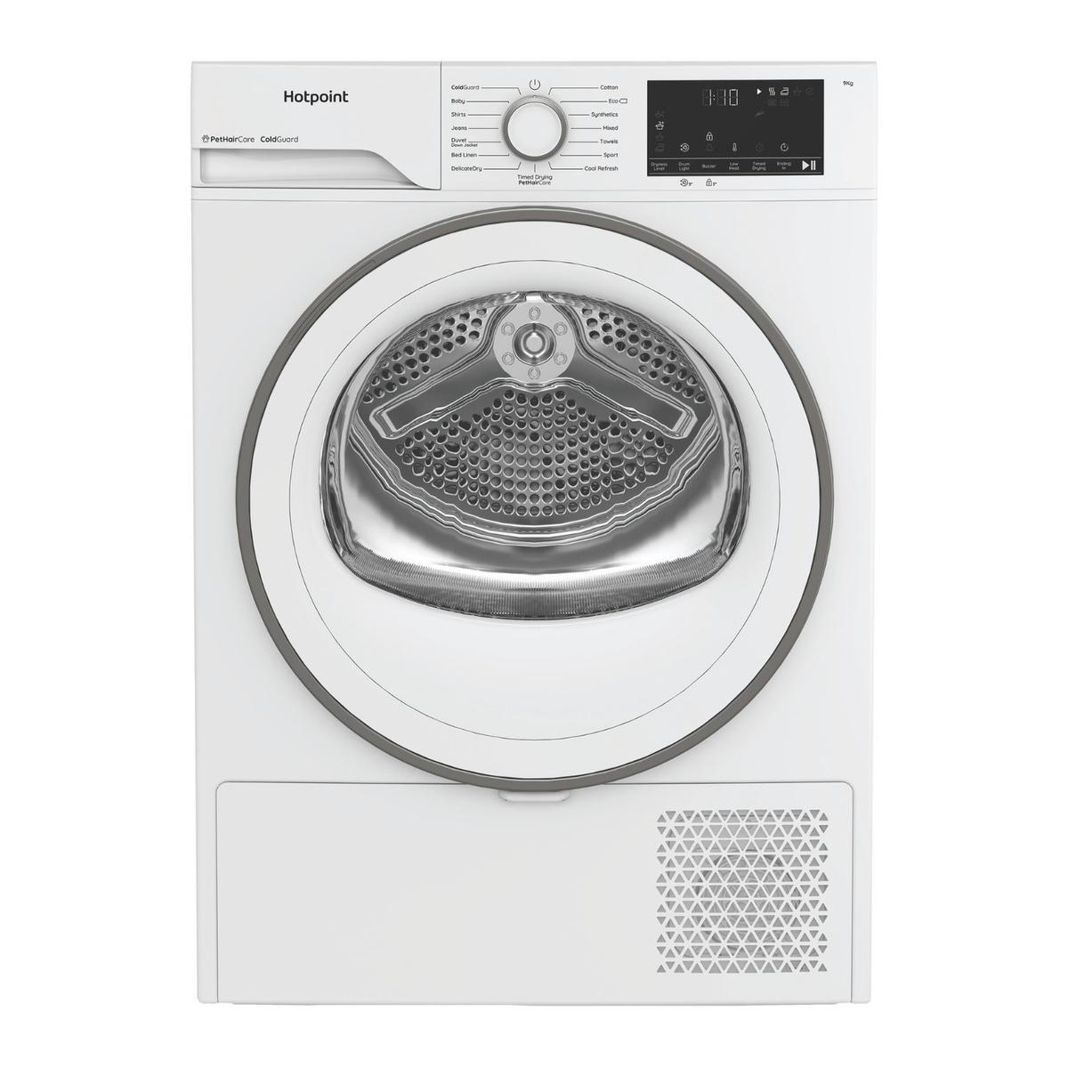 Hotpoint 9kg Heat Pump Dryer - A++ Rated, Quiet - White