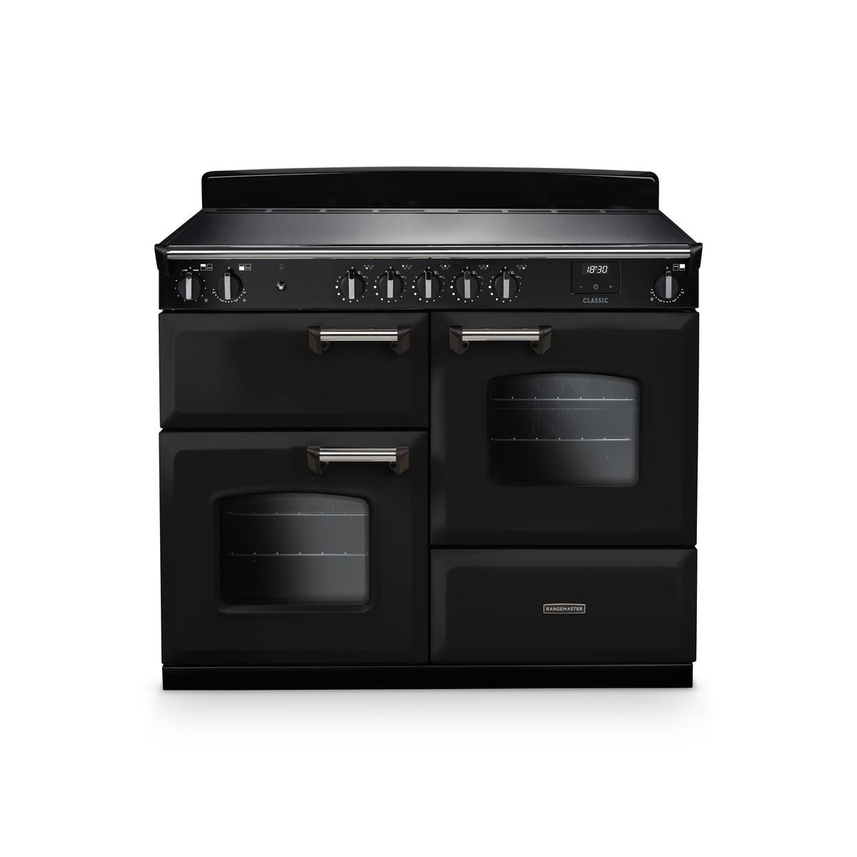 Rangemaster Classic 110cm Induction Range Cooker - Gloss Black