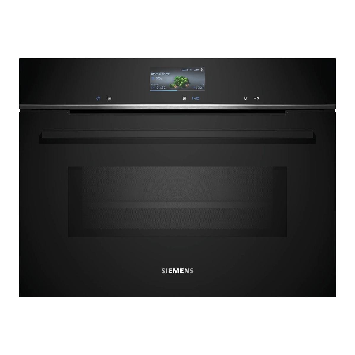 Refurbished Siemens iQ700 Built In 45L Combination Microwave Oven - Black