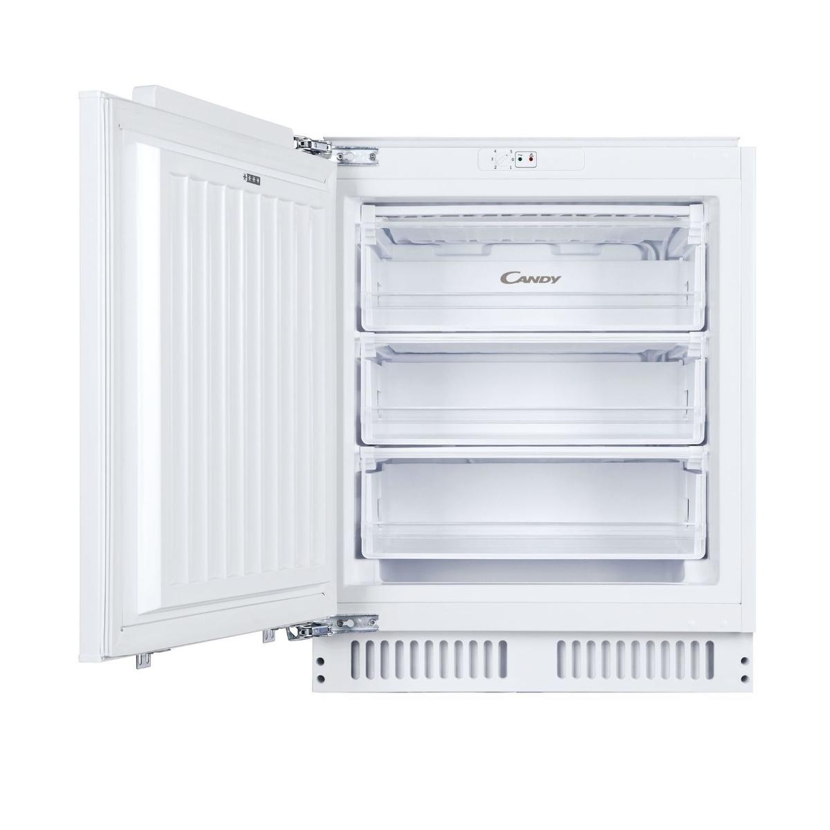 Candy 95 Litre 83cm Integrated Under Counter Freezer with Fixed Door Hinge