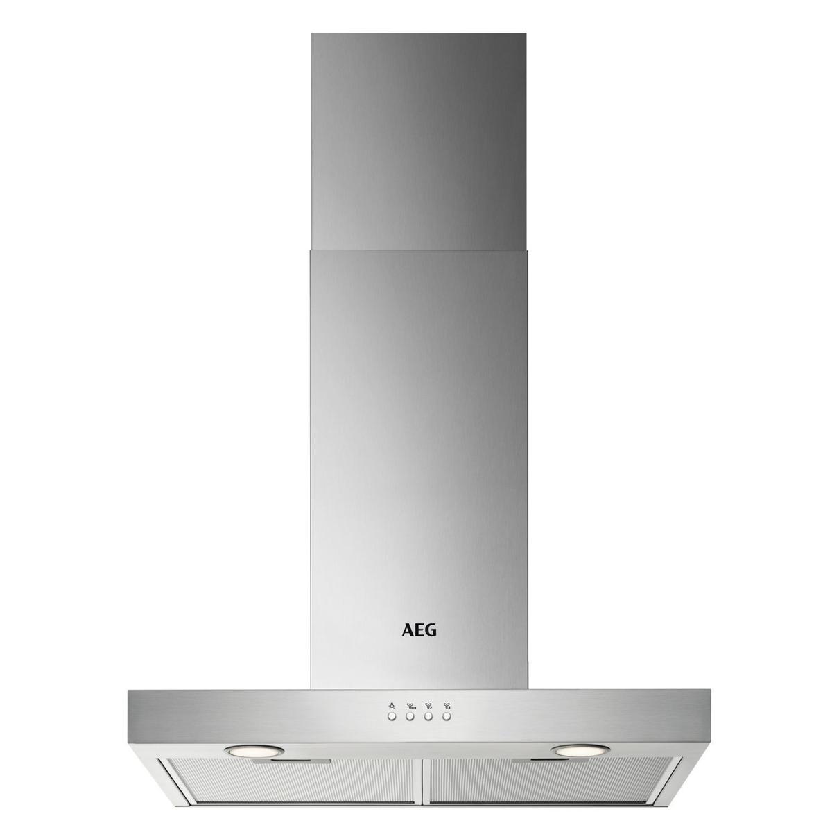 Refurbished AEG 6000 Series 60cm ExtractionTech Cooker Hood - Stainless Steel