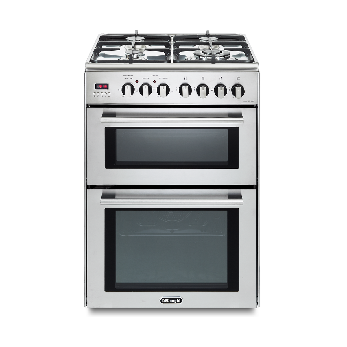 De Longhi 60cm Dual Fuel Cooker - Stainless Steel