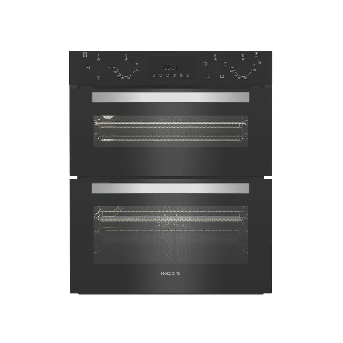 Refurbished Hotpoint DUH 10D B Double Built In Electric Oven