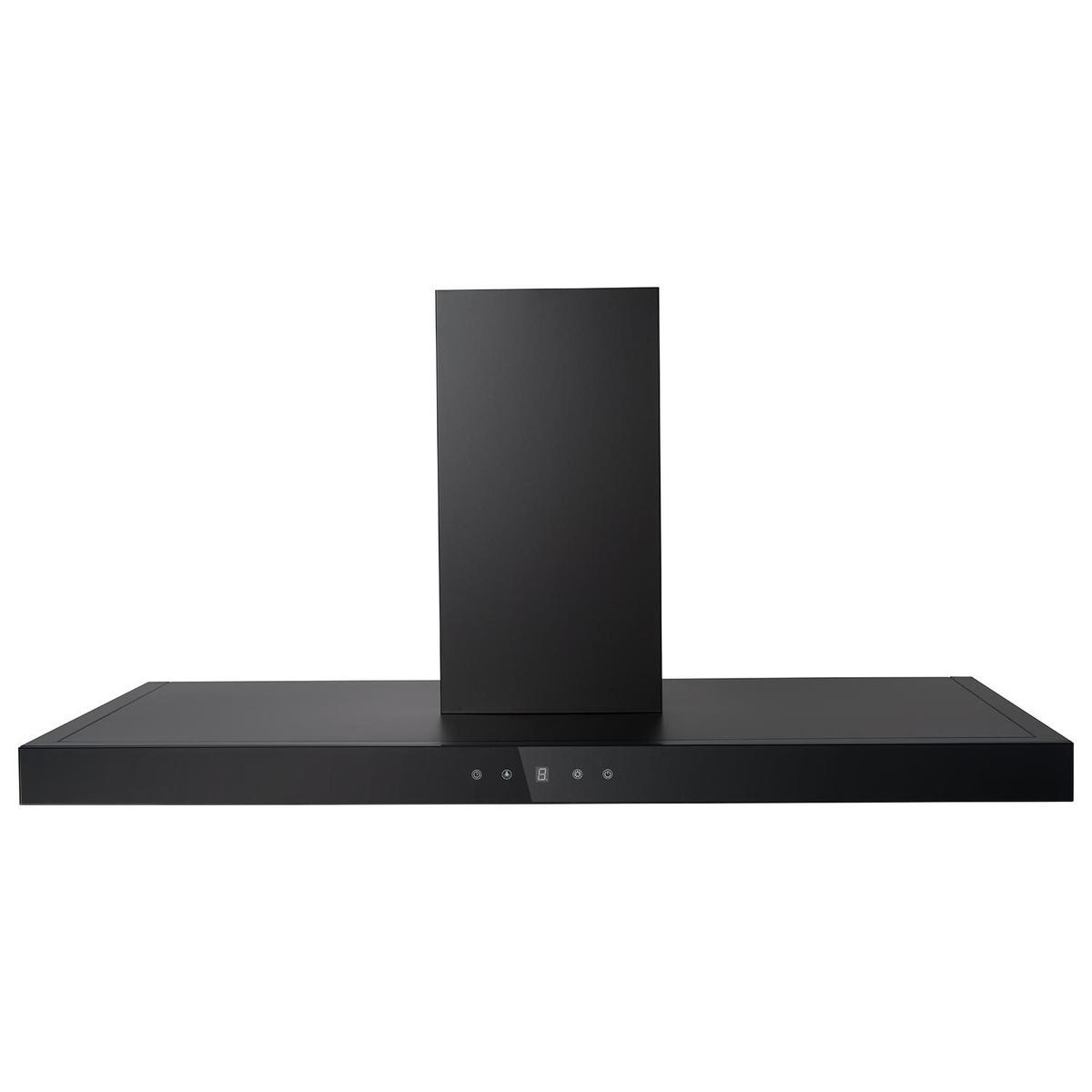 electriQ 90cm Slimline Touch Control Cooker Hood - Black