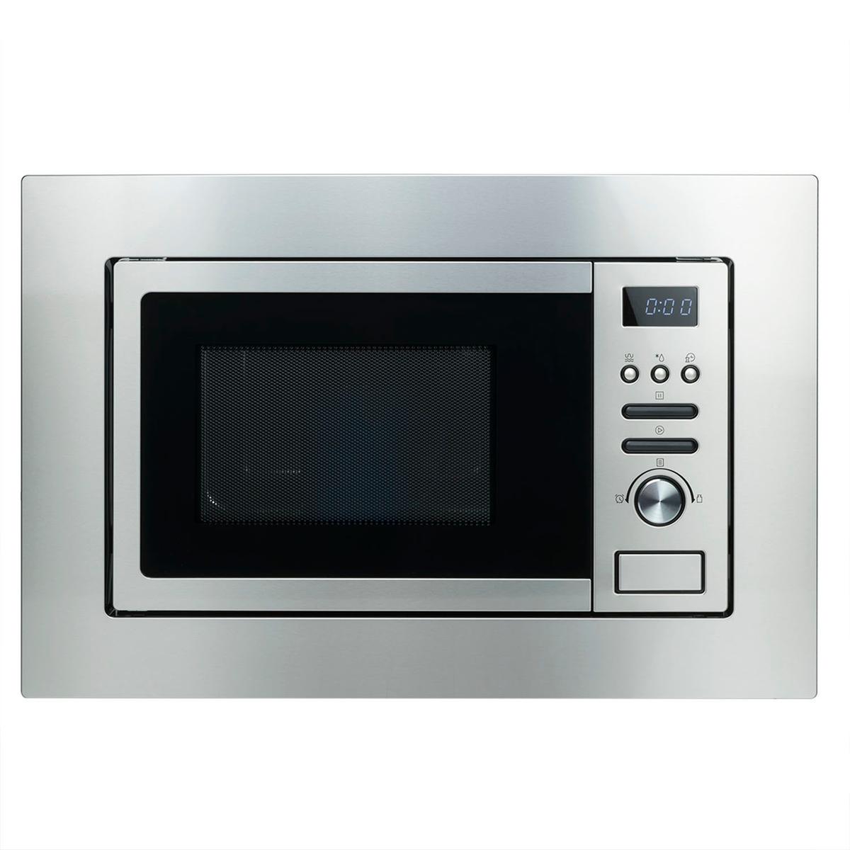 electriQ Built-In 800W Microwave with Grill - Stainless Steel
