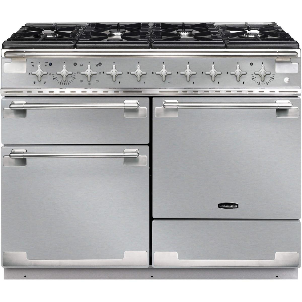 Rangemaster Elise 110cm Dual Fuel Range Cooker - Stainless Steel