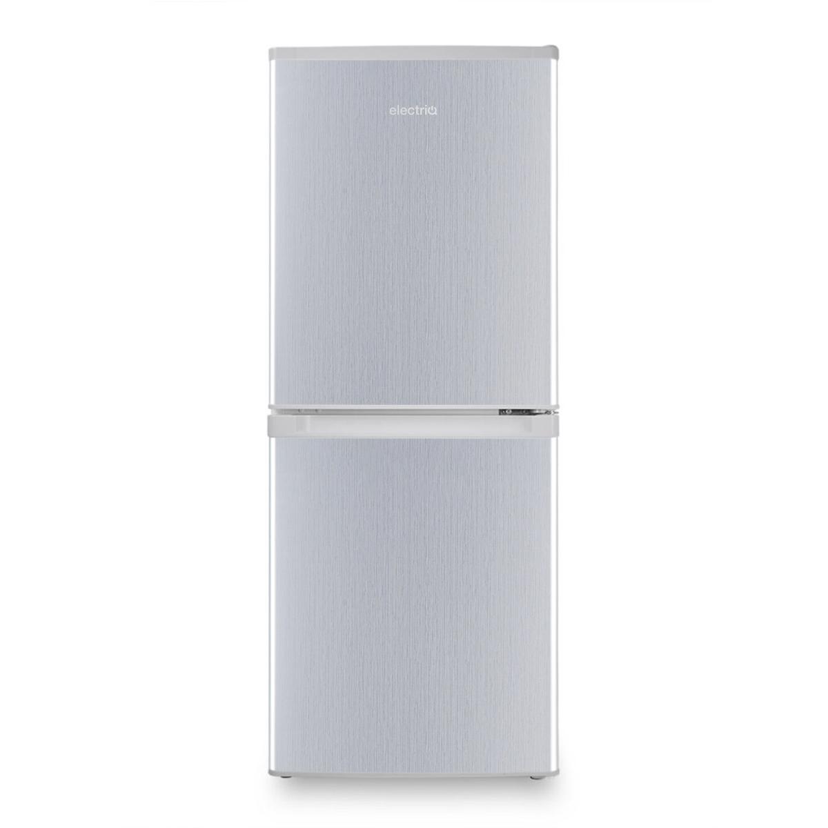 electriQ 155 Litre 50/50 Freestanding Fridge Freezer - Silver