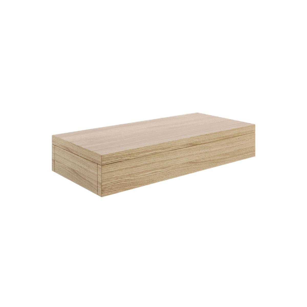 560mm Wood Effect Wall Hung Floating Vanity Shelf - Evora