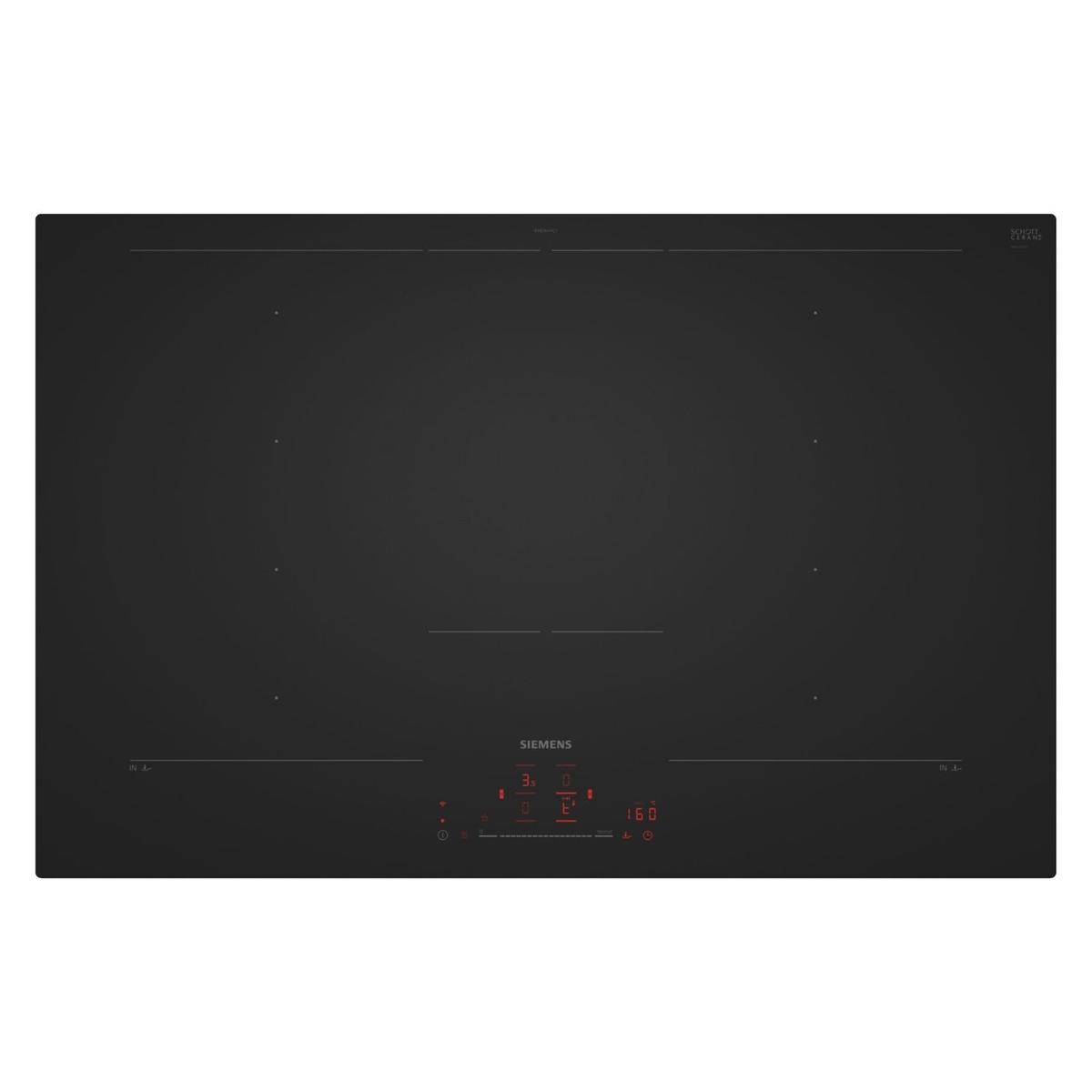 Siemens iQ700 80cm 4 Zone Induction Hob - Matt Black