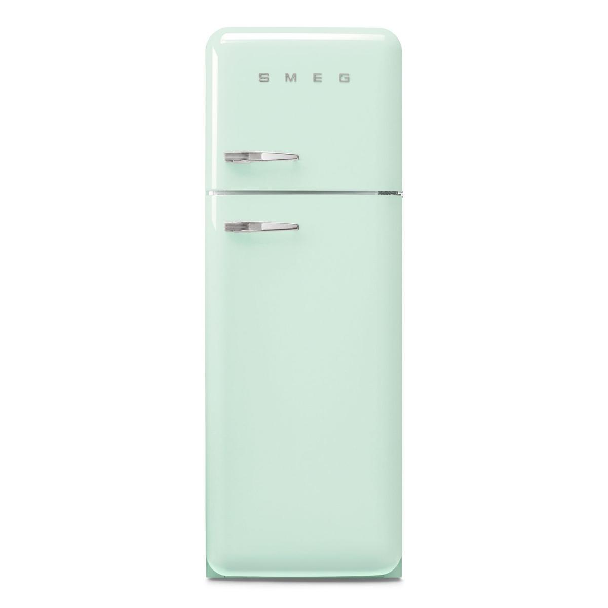 Smeg 294 Litre Fifties Style Right Hand Hinge 70/30 Fridge Freezer - Pastel Green