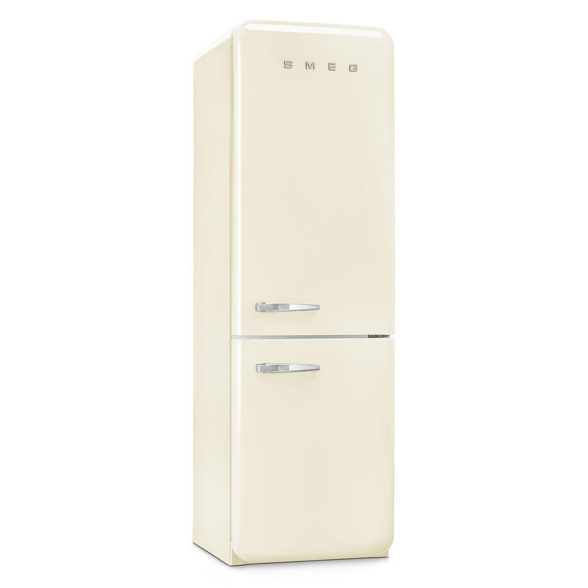 GRADE A2 - Smeg 331 Litre Fifties Style Right Hand Hinge 70/30 Fridge Freezer - Cream