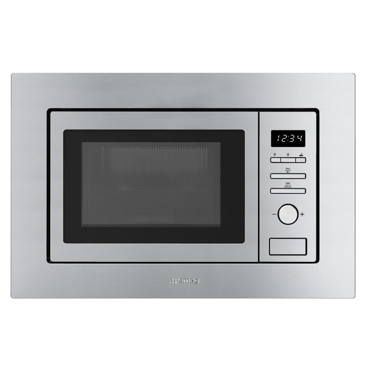 Smeg Built-In 700W Microwave with Grill - Stainless Steel