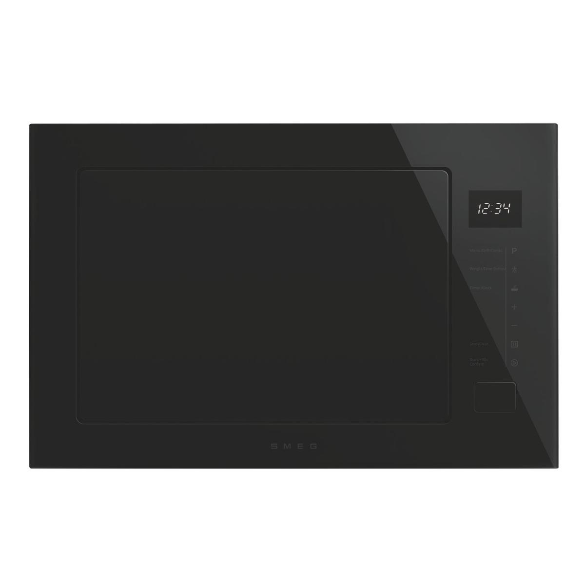 Smeg Musa Built-In 900W Microwave with Grill - Black