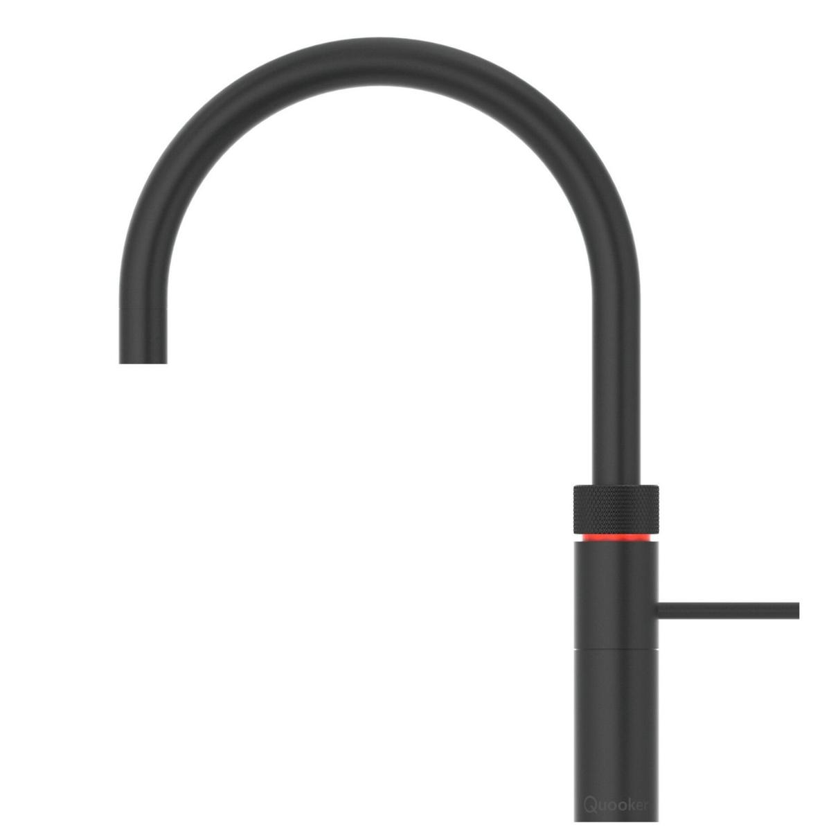 ONLY OPENED - Quooker Fusion Instant Boiling Water Kitchen Tap - Black Round Spout