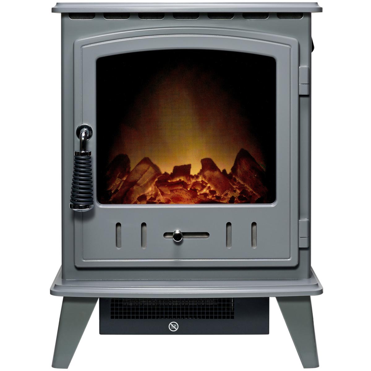 Adam Aviemore Grey Electric Stove Fire